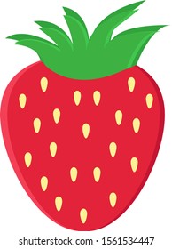 Strawberry vector ilustration can be used for business