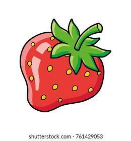 Strawberry vector isolated