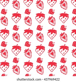 strawberry vector pattern