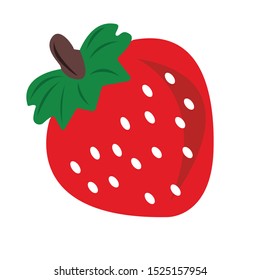 strawberry vector simple design illustration