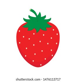 Strawberry vector. wallpaper. Strawberry on white background. 
