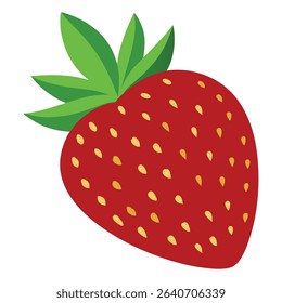 A strawberry vector in white background 