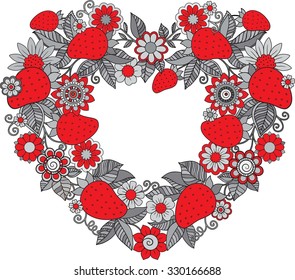 strawberry wreath