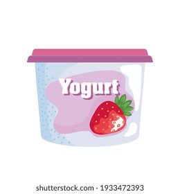 Strawberry Yogurt Pot Healthy Food