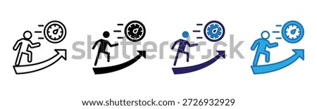 Streadfast Icon Multi Style Vector Illustration