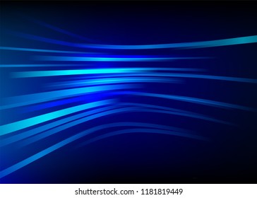 Streak speed, blue line vector background. Motion effect.