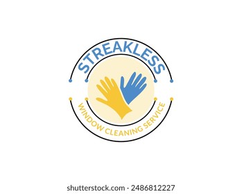 Streakless Cleaning Logo Design vector