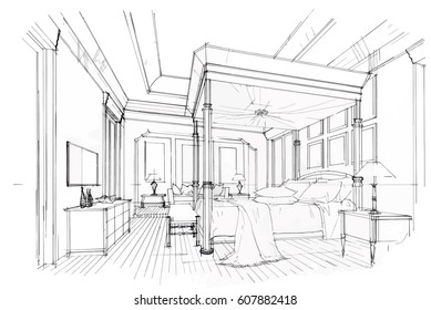 Pencil Sketches Furnitures Images Stock Photos Vectors