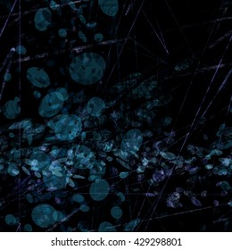Streaks and spots flickering darkness. Spotted seamless pattern.