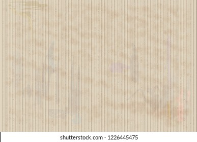 Streaky cardboard texture with stains, vector image.