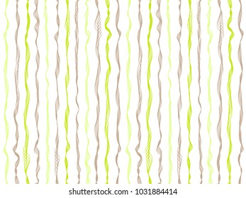 Streaky curved stripes vertical lines vector shirt pattern. Thin intersecting and parallel bent lines, curve wavy ribbons clothing textile.  Wavy stripes ripple fabric texture ornament.