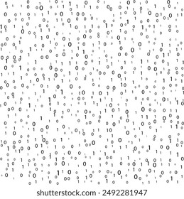 Stream binary code. Binary code matrix. Background on screen from numbers 0 and 1. Computer matrix. Numbers on screen. Binary code. Graphic data, decryption, algorithm, encryption element.