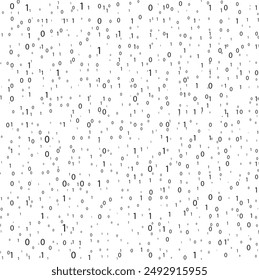 Stream binary code. Binary code matrix. Background on screen from numbers 0 and 1. Computer matrix. Numbers on screen. Binary code. Graphic data, decryption, algorithm, encryption element.
