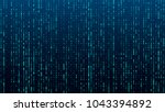 A stream of binary matrix code on the screen. numbers of the computer matrix. The concept of coding, hacker or mining of crypto-currency bitcoin. Vector illustration.