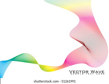 Stream von bunten Linien aus Regenbogeneffekten