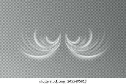 Stream of fresh wind png. Imitation of the exit of cold air from the air conditioner.	
