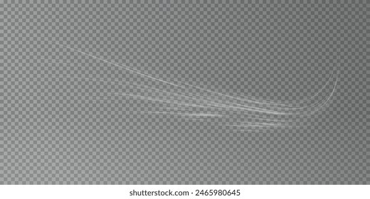 Stream of fresh wind png. Imitation of the exit of cold air from the air conditioner. Cold winter wind texture. Holiday vector blizzard. Christmas effect of a cold blizzard. Vector PNG.