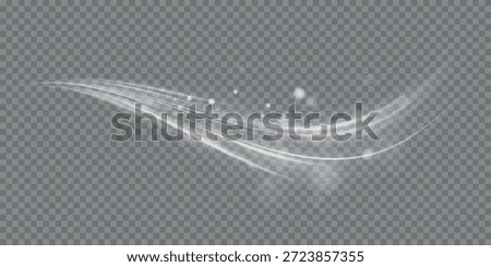 Stream of fresh wind png. Imitation of the exit of cold air from the air conditioner. Cold winter wind texture. Holiday vector blizzard. Christmas effect of a cold blizzard. Vector PNG.