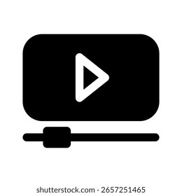 Stream-Symbol, Vektorsymbol-Entwurfsgrafik