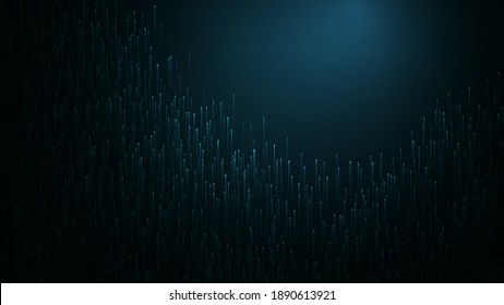 Stream lines. Dark abstract background. Vector illustration.