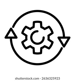 Stream Processing Icon Element For Design