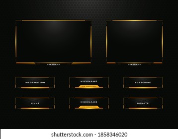 Streamer Panel Overlay Design Set