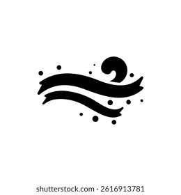 Streamer Ribbon Twisting in Air Icon