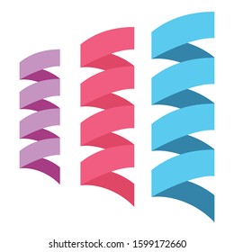 
streamers, confetti Color Vector icon which can be easily modified or edit
