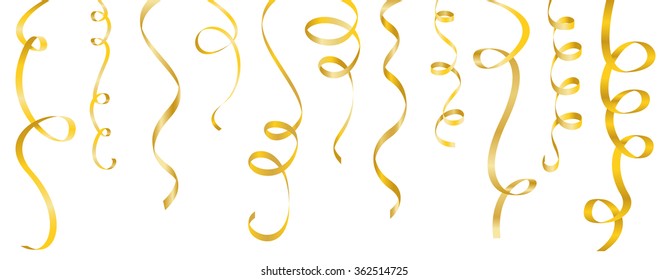 streamers gold set