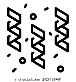 Streamers icon illustration for web, app, infographic, etc
