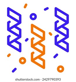 Streamers icon illustration for web, app, infographic, etc