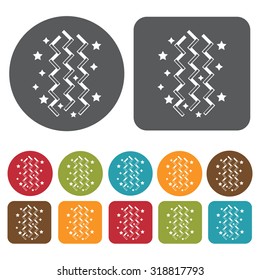 streamers icon set. Vector Illustration eps10. 