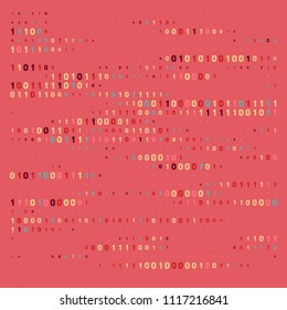 Streaming abstract binary code background. Data and technology, decryption and encryption. Coding or Hacker concept.