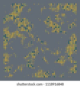Streaming abstract binary code background. Data and technology, decryption and encryption. Spy or Hacker concept.
