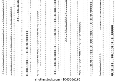 streaming binary code background. cyber pattern with numbers