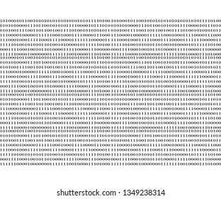 streaming binary code background. Data and technology, decryption and encryption, computer background numbers 1,0. Coding or Hacker concept.
