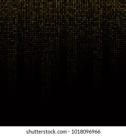 Streaming binary code background vector illustration. Data matrix.
