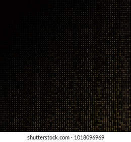 Streaming binary code background vector illustration. Data matrix.
