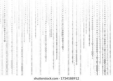 streaming of binary code numbers technology background