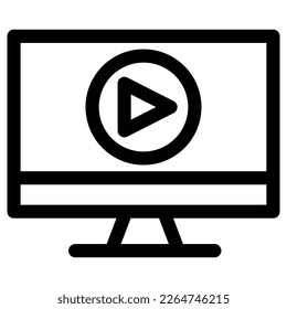 streaming education icon or logo isolated sign symbol vector illustration - high quality black style vector icons
