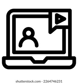 streaming education icon or logo isolated sign symbol vector illustration - high quality black style vector icons
