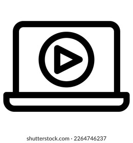 streaming education icon or logo isolated sign symbol vector illustration - high quality black style vector icons
