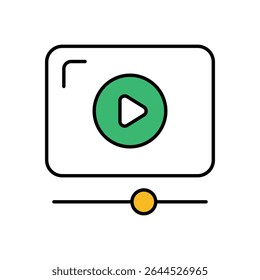 Streaming Film Icon vector stock illustration