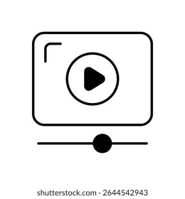 Streaming Film Icon vector stock illustration