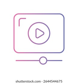 Streaming Film Icon vector stock illustration