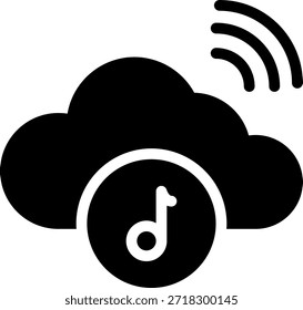 Vector de ilustración de icono de glifo de transmisión