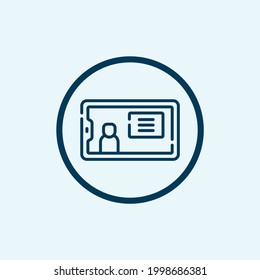 icono de streaming aislado en fondo blanco de la colección de aprendizaje online. símbolo de streaming de línea delgada símbolo de streaming lineal para logo, web, aplicación