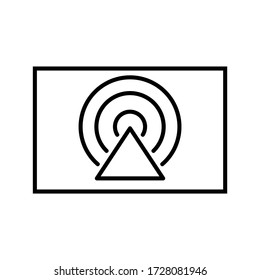 
streaming icon or logo isolated sign symbol vector illustration - high quality black style vector icons

