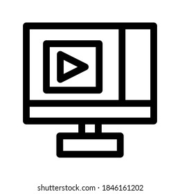 Streaming icon or logo isolated sign symbol vector illustration - high quality black style vector icons
