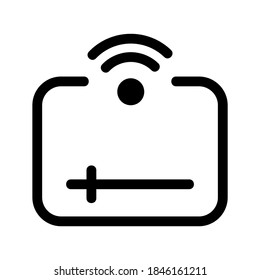 Streaming icon or logo isolated sign symbol vector illustration - high quality black style vector icons
